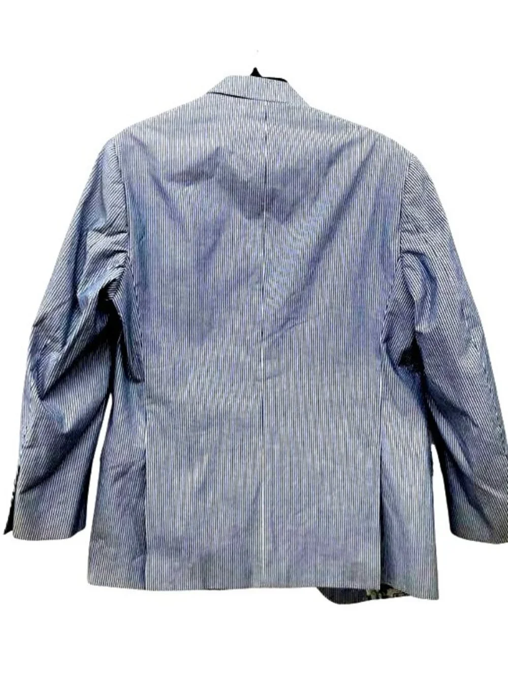 Robert Graham Mens Seersucker Blazer With Colorful Lining Size 40